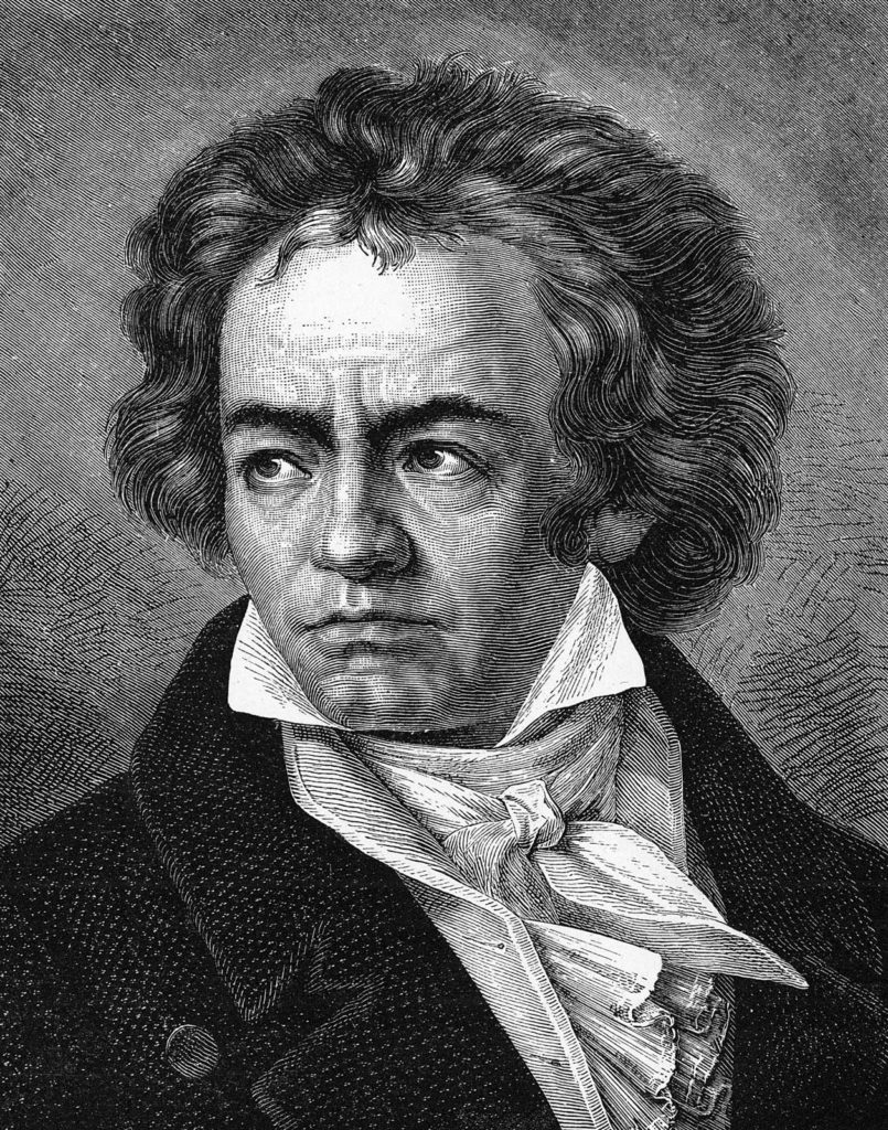 Engraving of Beethoven 